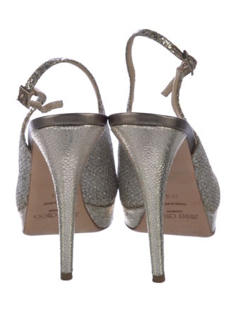 Jimmy Choo Glitter Slingback Pumps