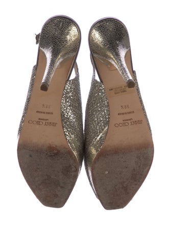 Jimmy Choo Glitter Slingback Pumps