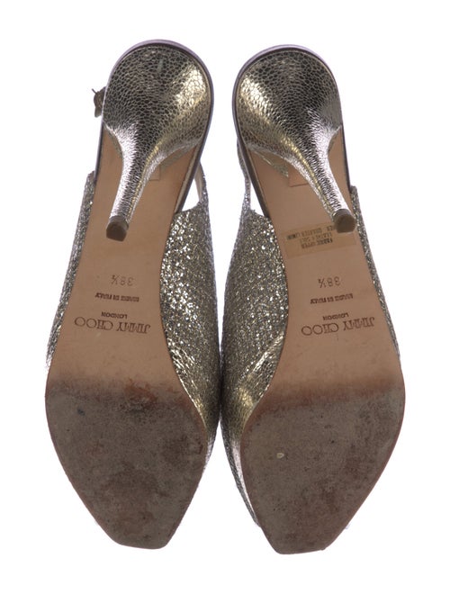Jimmy Choo Glitter Slingback Pumps