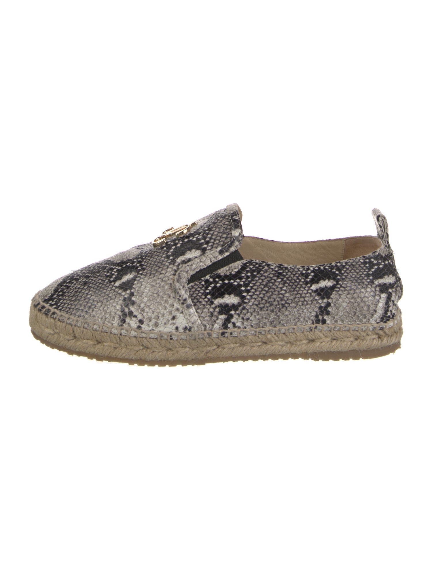 Jimmy Choo Snakeskin Animal Print Espadrilles