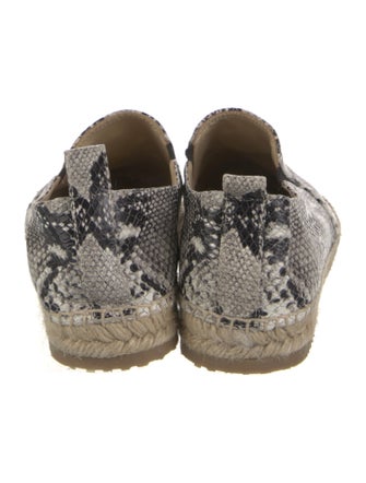 Jimmy Choo Snakeskin Animal Print Espadrilles