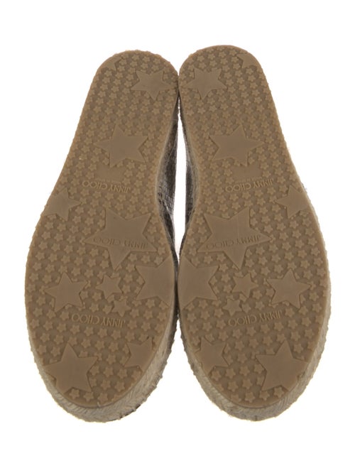 Jimmy Choo Snakeskin Animal Print Espadrilles