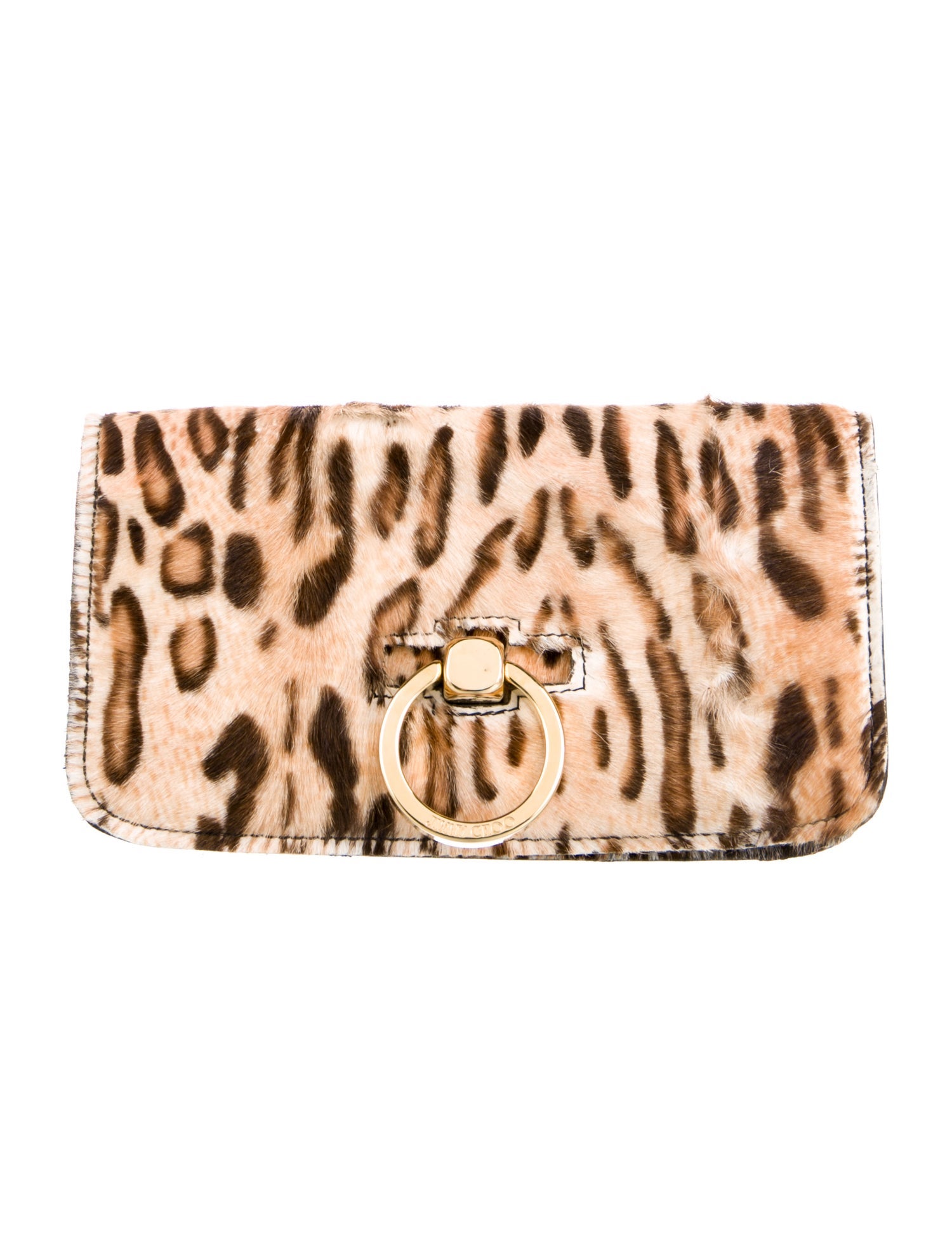 Jimmy Choo Ponyhair Animal Print Wallet