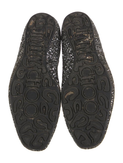Jimmy Choo Glitter Glitter Accents Loafers