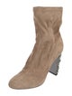 Jimmy Choo Suede Colorblock Pattern Sock Boots