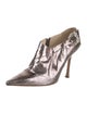 Jimmy Choo Snakeskin Crystal Embellishments Boots