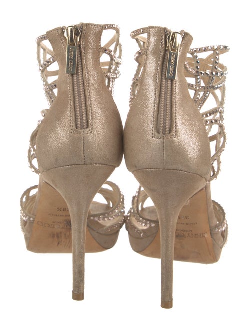 Jimmy Choo Suede Crystal Embellishments Pumps