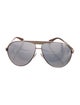 Jimmy Choo Aviator Mirrored Sunglasses