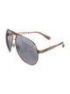 Jimmy Choo Aviator Mirrored Sunglasses