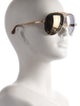 Jimmy Choo Aviator Mirrored Sunglasses