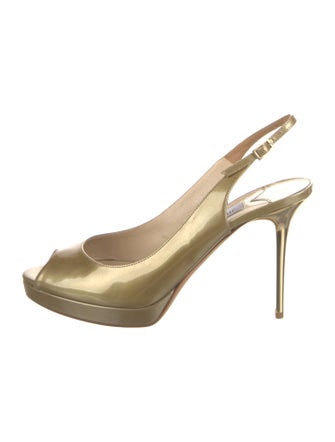 Jimmy Choo Patent Leather Slingback Pumps