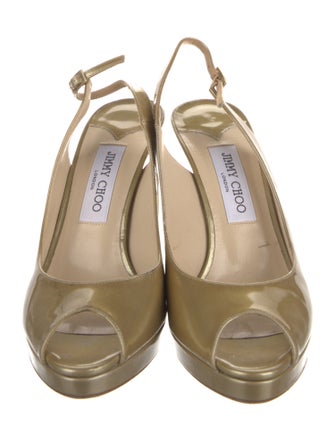 Jimmy Choo Patent Leather Slingback Pumps
