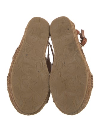 Jimmy Choo Leather Studded Accents Espadrilles