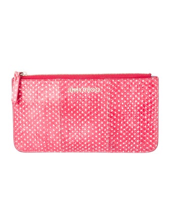 Jimmy Choo Snakeskin Animal Print Wallet