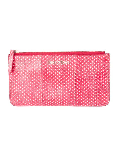 Jimmy Choo Snakeskin Animal Print Wallet