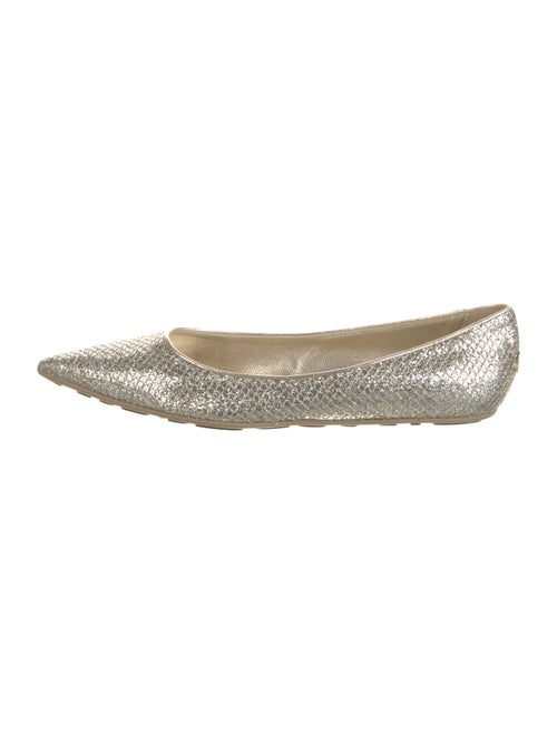 Jimmy Choo Glitter Glitter Accents Ballet Flats