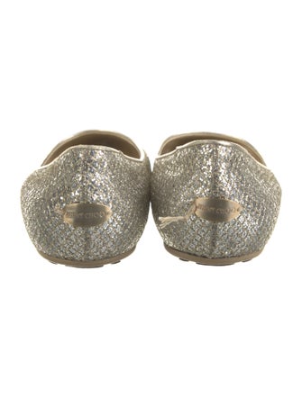 Jimmy Choo Glitter Glitter Accents Ballet Flats