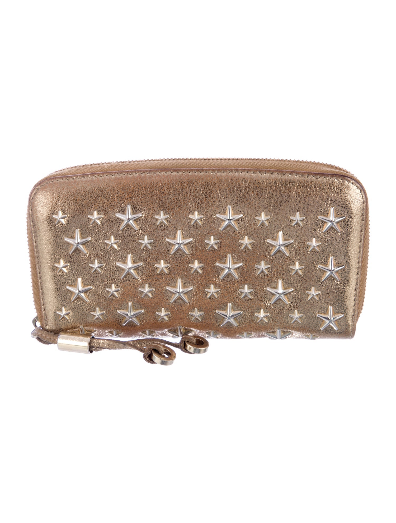 Jimmy Choo Leather Printed Wristlet