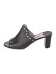 Jimmy Choo Leather Studded Accents Slides