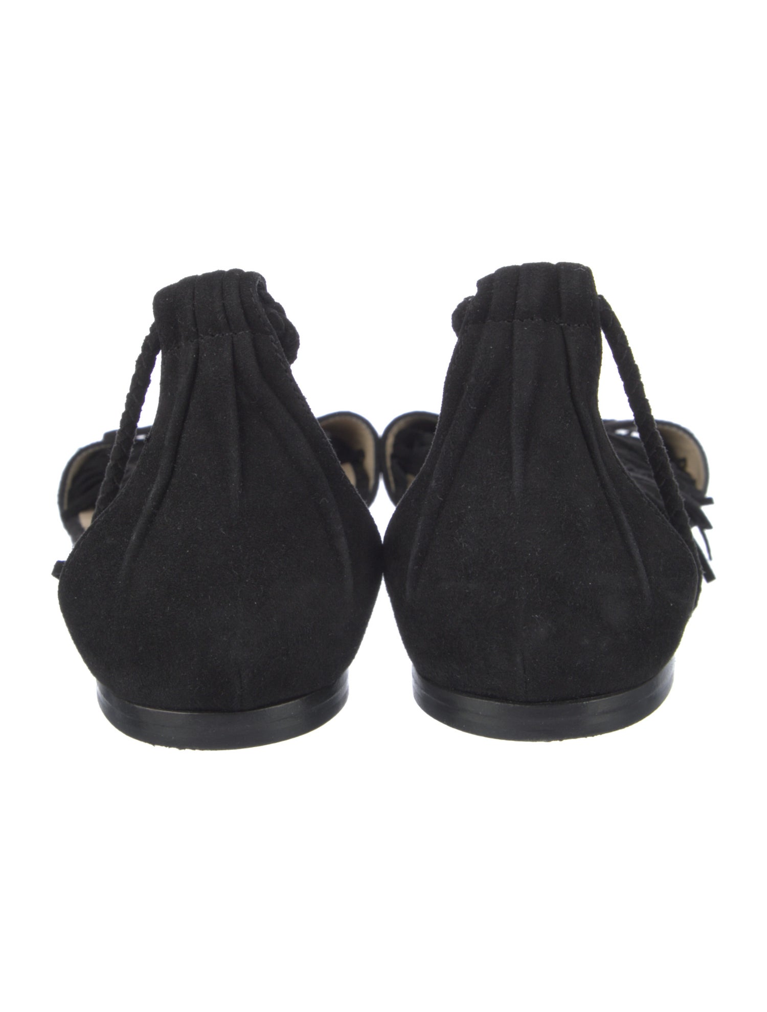 Jimmy Choo Suede Tassel Accents Gladiator Sandals