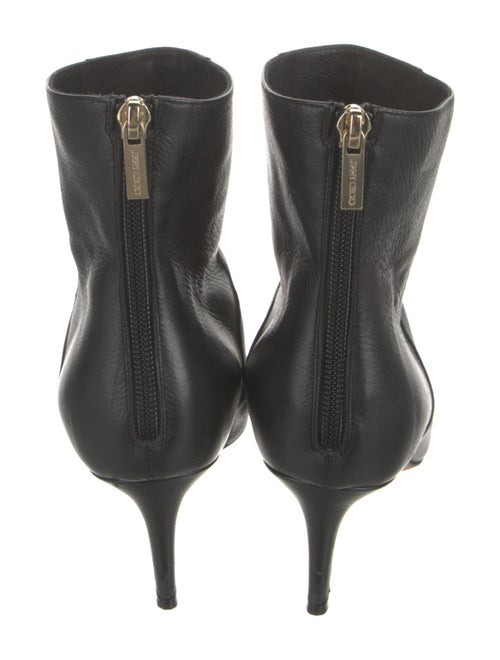 Jimmy Choo Leather Embroidered Accent Boots