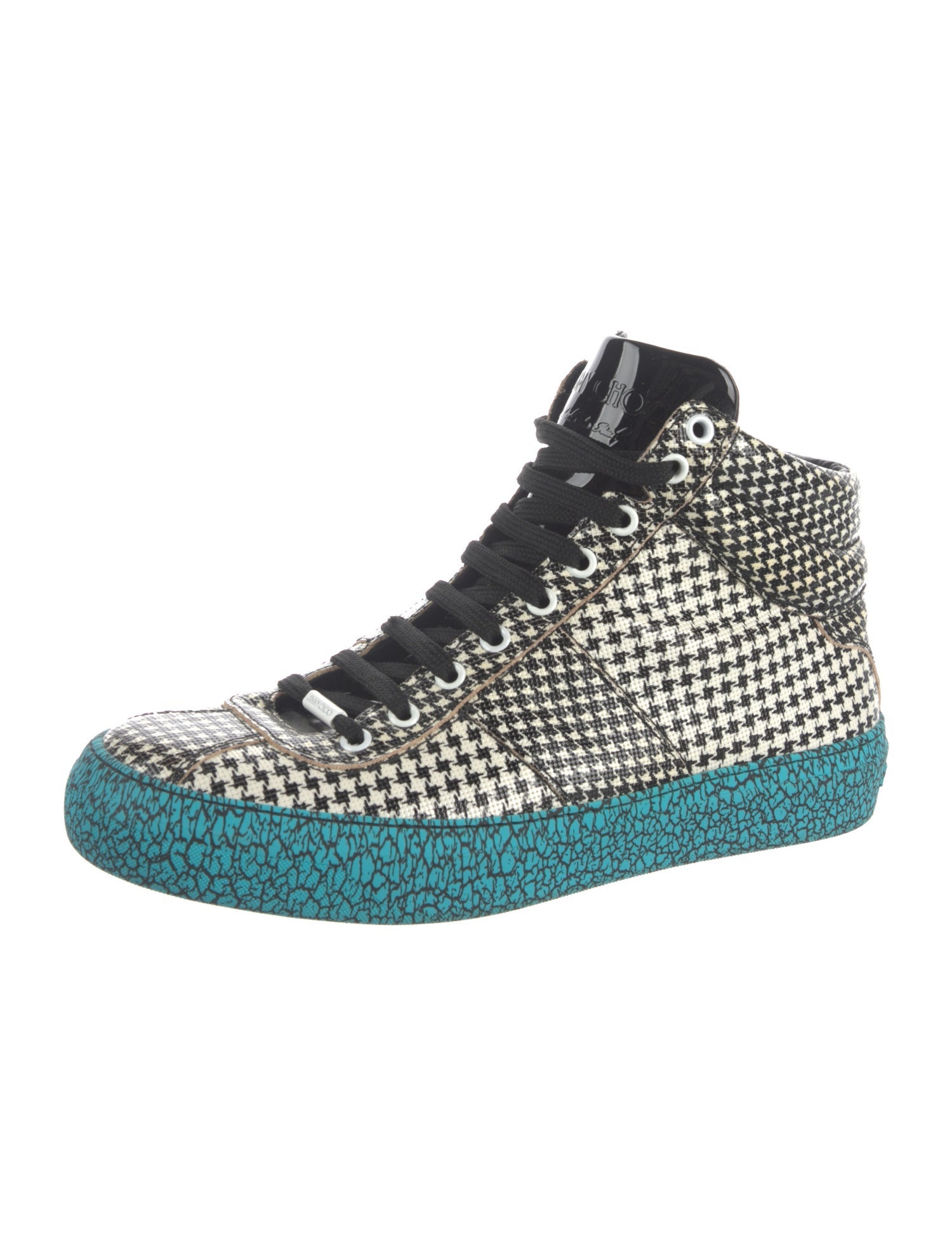 Jimmy Choo Leather Printed Sneakers