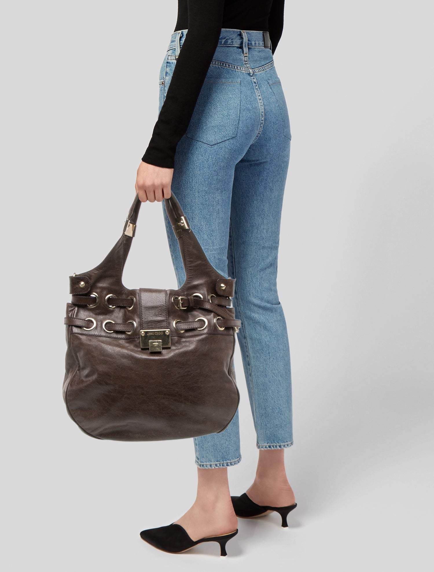 Jimmy Choo Leather Shoulder Bag