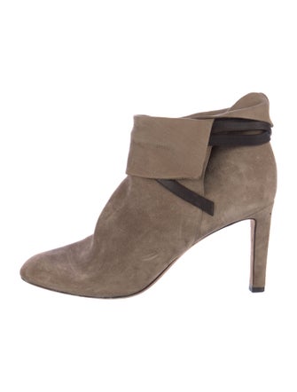 Jimmy Choo Suede Colorblock Pattern Chelsea Boots