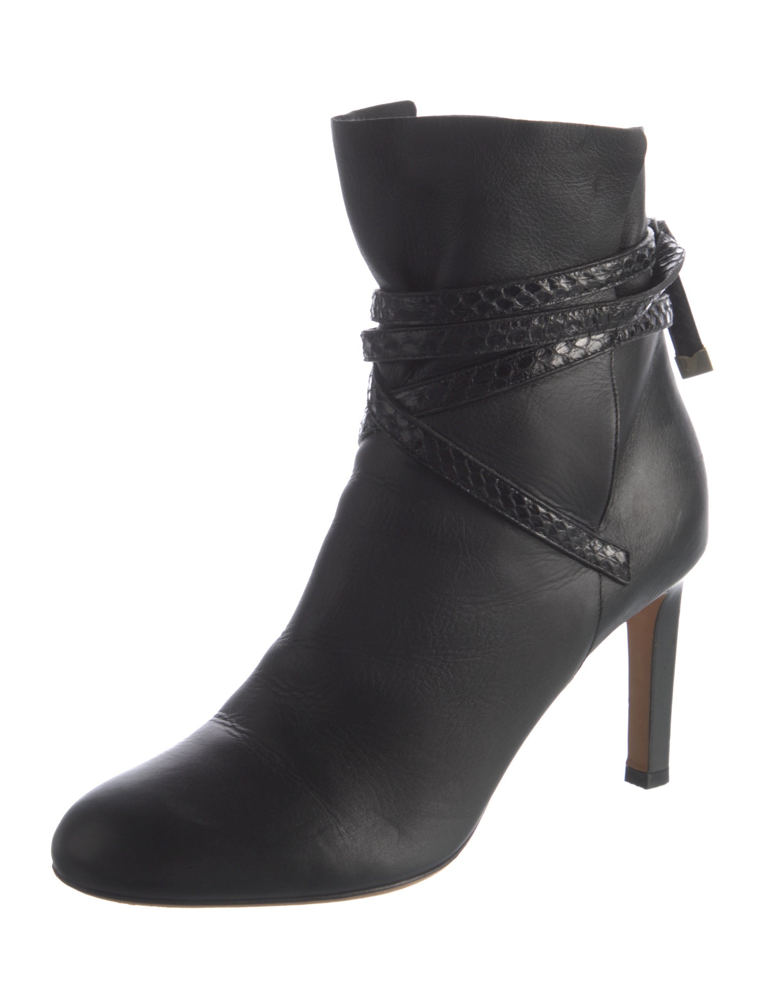 Jimmy Choo Leather Lace-Up Boots