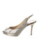 Jimmy Choo Glitter Slingback Sandals