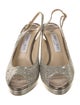 Jimmy Choo Glitter Slingback Sandals