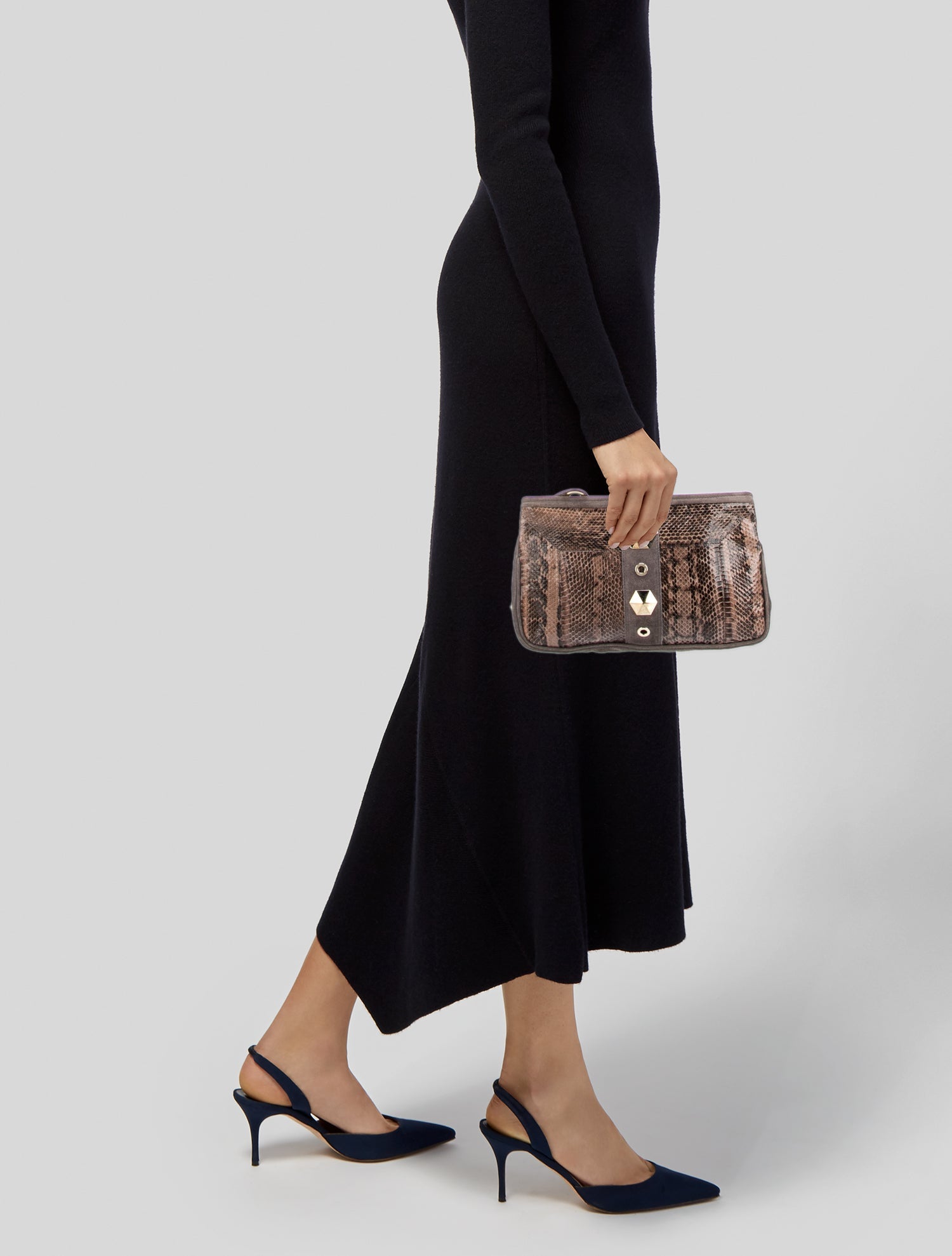 Jimmy Choo Snakeskin Clutch