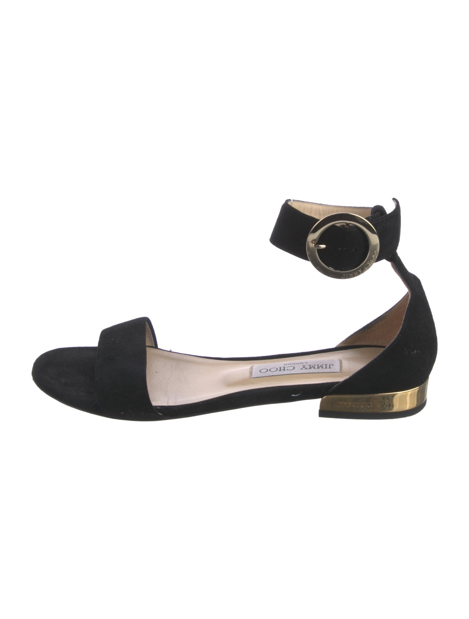 Jimmy Choo Suede Cutout Accent Sandals