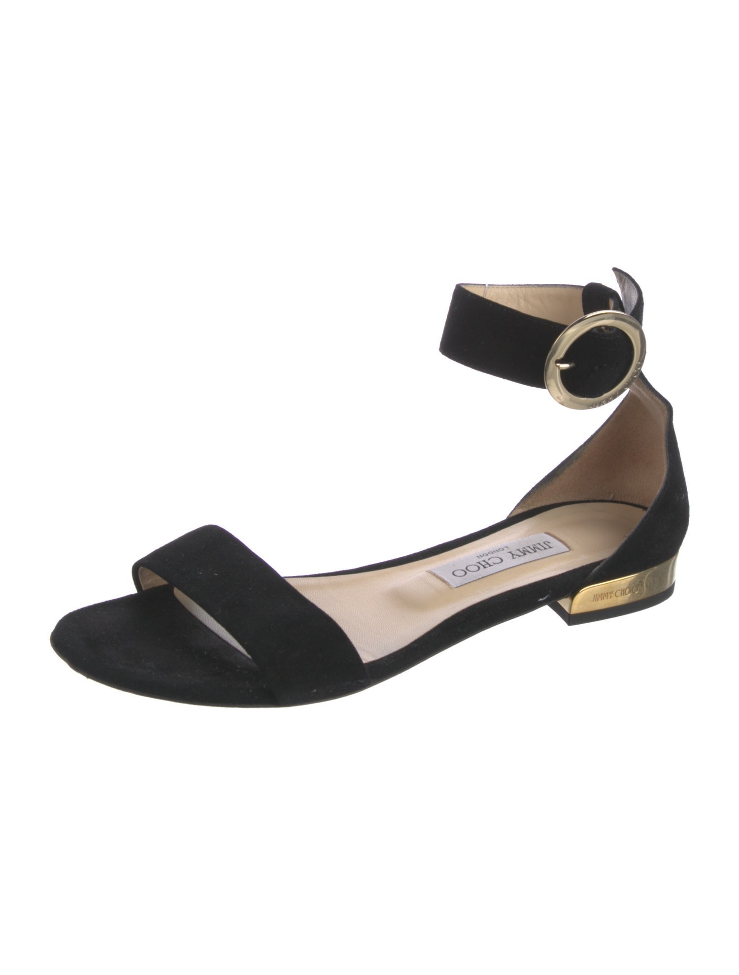 Jimmy Choo Suede Cutout Accent Sandals