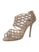 Jimmy Choo Suede Lasercut Accents Sandals