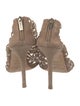 Jimmy Choo Suede Lasercut Accents Sandals
