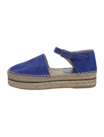 Jimmy Choo Suede Chain-Link Accents Espadrilles