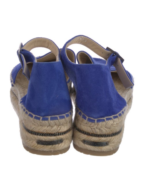 Jimmy Choo Suede Chain-Link Accents Espadrilles