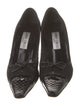 Jimmy Choo Canvas Bow Accents Pumps