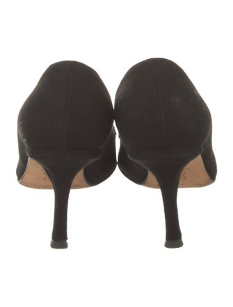 Jimmy Choo Canvas Bow Accents Pumps