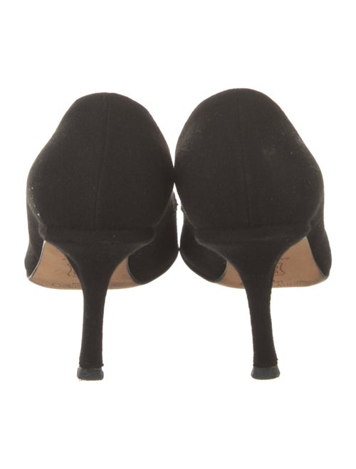 Jimmy Choo Canvas Bow Accents Pumps