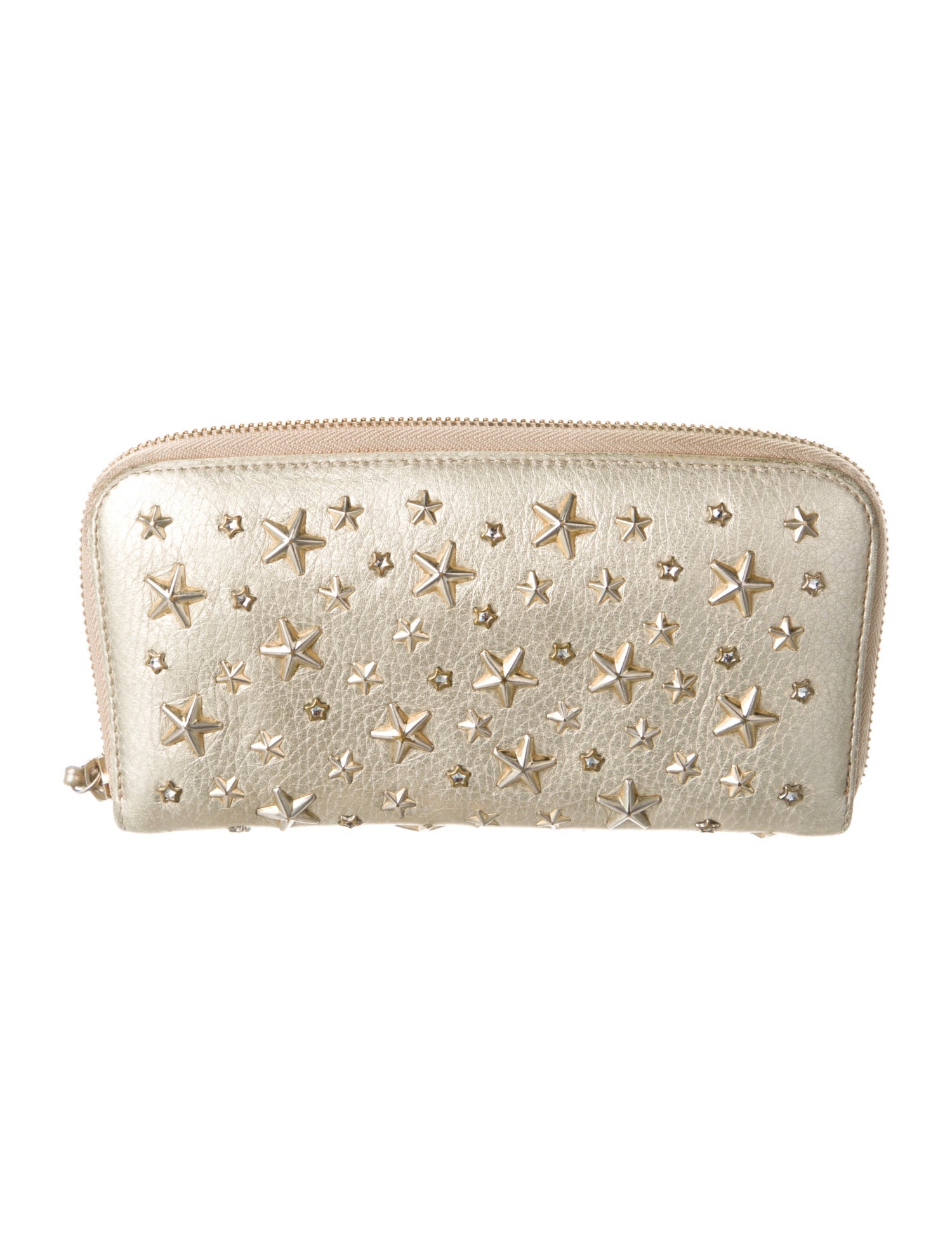 Jimmy Choo Embossed Leather Continental Wallet