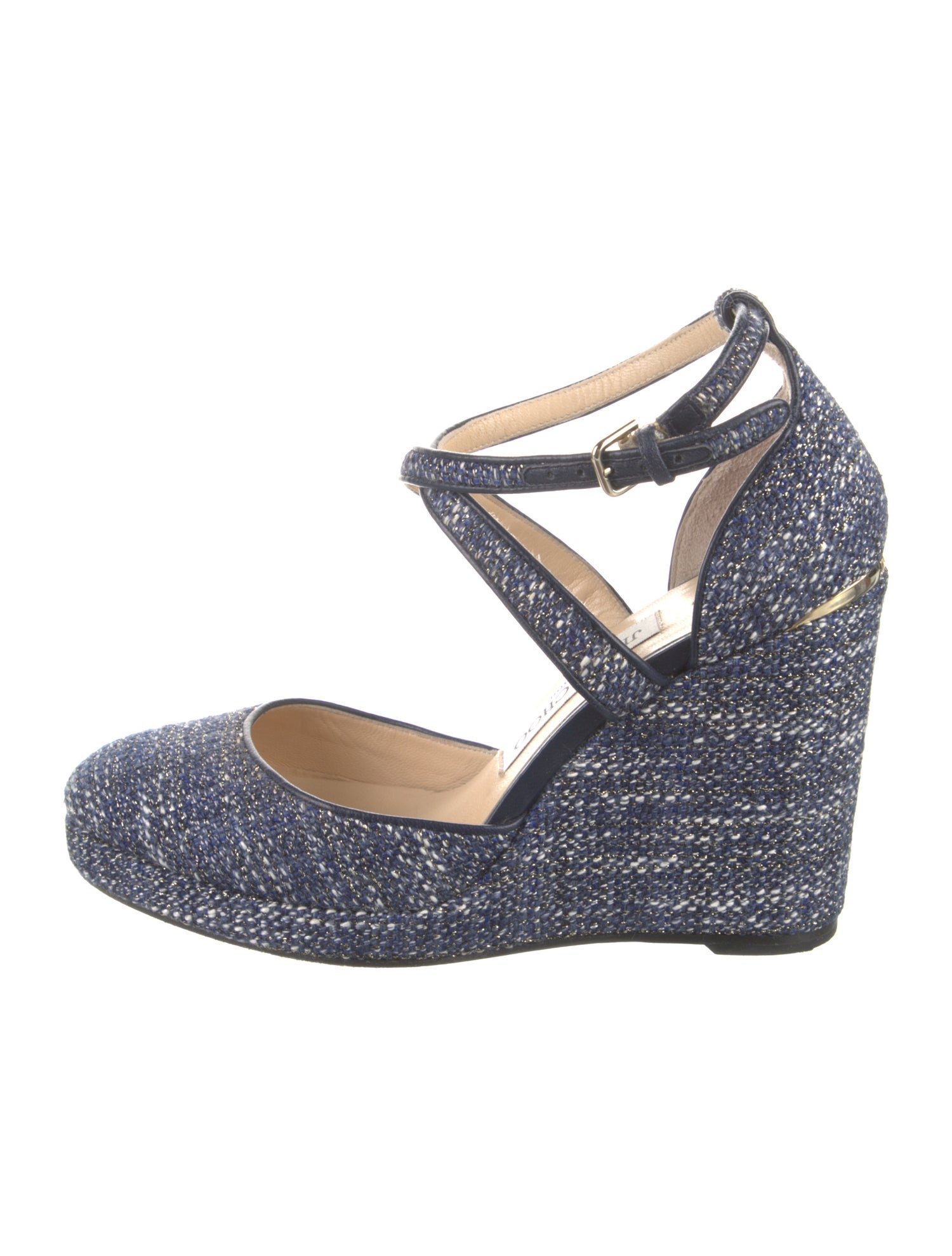 Jimmy Choo Printed Glitter Accents Pumps