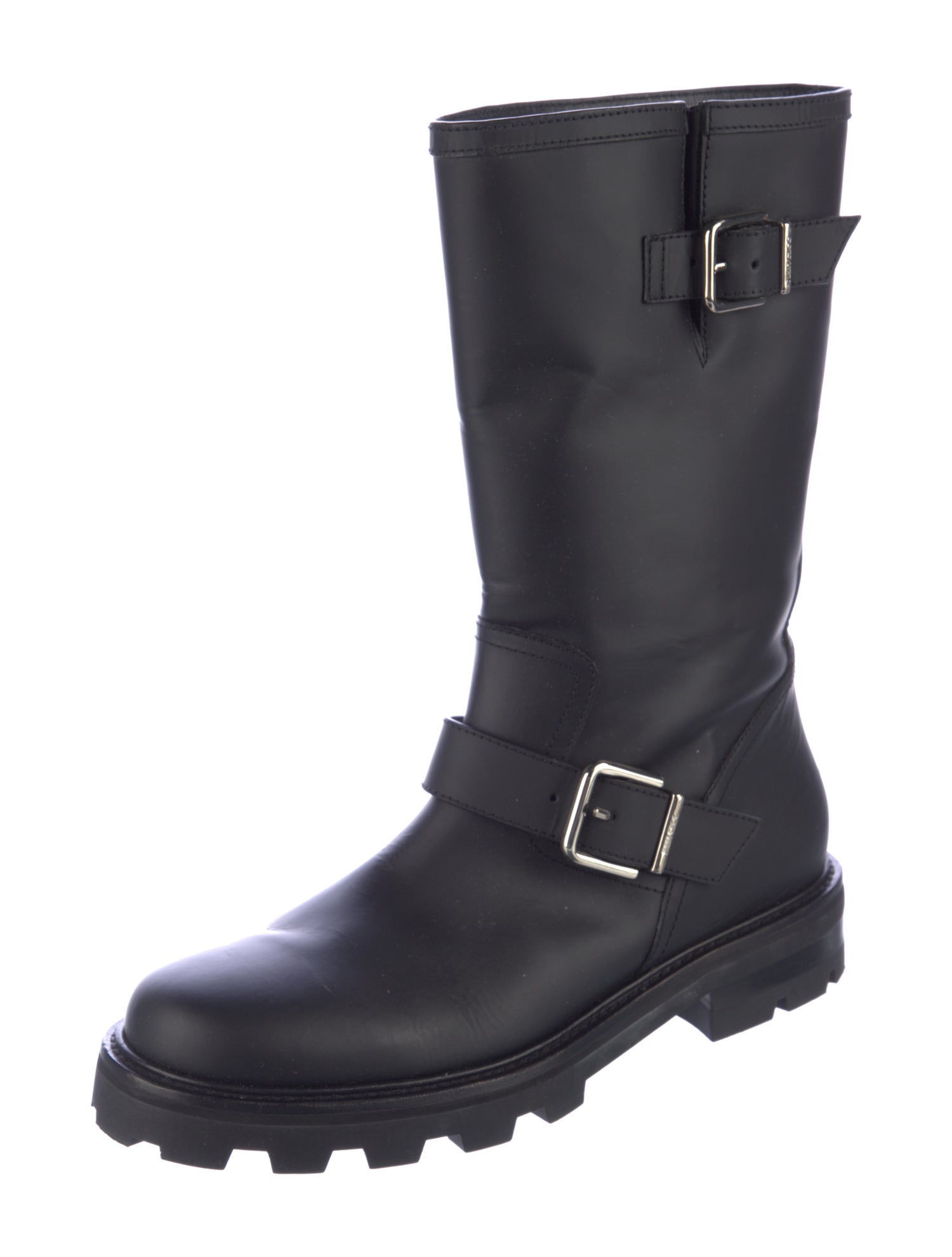 Jimmy Choo Leather Moto Boots