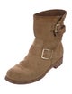 Jimmy Choo Suede Moto Boots