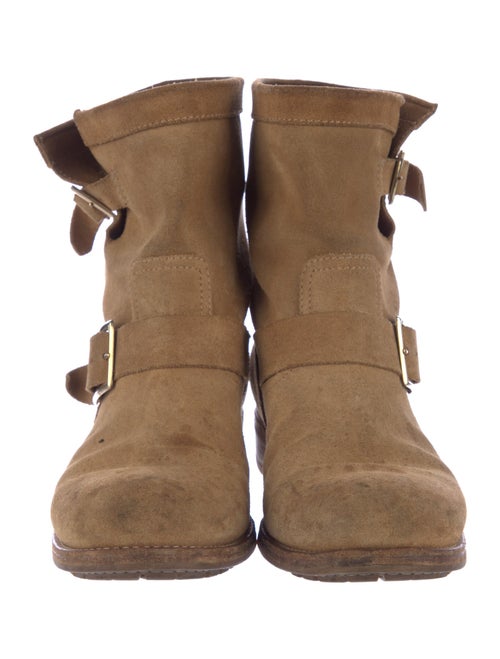 Jimmy Choo Suede Moto Boots