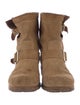 Jimmy Choo Suede Moto Boots