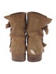 Jimmy Choo Suede Moto Boots