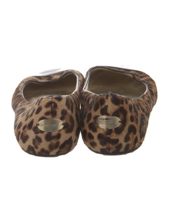 Jimmy Choo Ponyhair Animal Print Ballet Flats