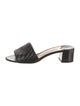 Jimmy Choo Leather Embroidered Accent Slides